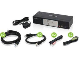 IOGEAR 2-PRT DSPLYPRT KVMP SWTCH W/USB