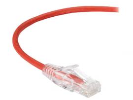 BLACK BOX CORP SLIM-NET CAT6A CABLE  RED 15 FEET