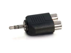 C2G 3.5MM STEREO MALE TO 2X RCA FEMALE