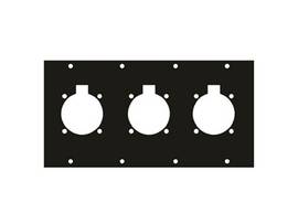 Legrand-Middle Atlantic RCK ACCORIES 4 BOLT CIRC 3 PRT UCP