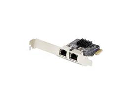 STARTECH 2-PORT GIGABIT PCIE NETWORK ADAPTER CARD, 10/100/1000MBPS PCI EXPRESS NIC, DUAL REALTEK RTL8111H, WORKS WITH WINDOWS AND LINUX