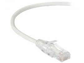 BLACK BOX CORP SLIM-NET CAT6A PATCH CABLE WHITE 12FT