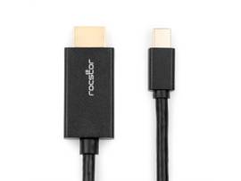 ROCSTOR PREMIUM MINI DISPLAYPORT TO HDMI CABLE - 6 FT (2M) - 4K/2K - DISPLAYPORT