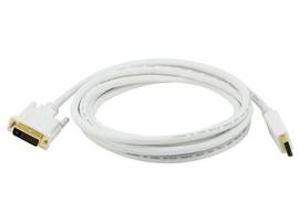 MONOPRICE DISPLAYPORT TO DVI CABLE - WHITE 10FT