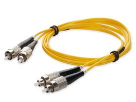 AddOn 1m FC (Male) to FC (Male) Yellow OS2 Duplex Riser Fiber Patch Cable