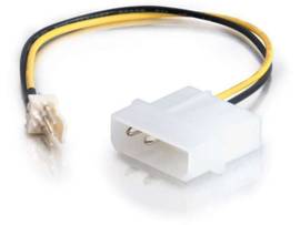 C2G 6IN 3-PIN FAN TO 4-PIN PWR ADPTR CBL