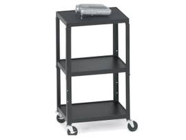 BRETFORD AV CART, ADJ TOP SHELF, 4 CASTERS