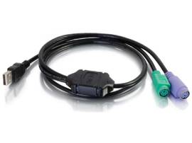C2G 3FT USB M TO DUAL PS2 F ADAPTER CABLE