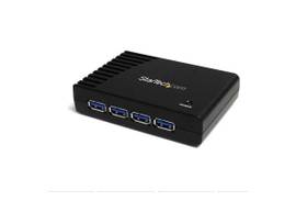 4 PORT BLACK SUPERSPEED USB 3.0 HUB
