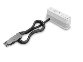 LEGRAND-WIREMOLD MIDDLE ATLANTIC END ATTACHED 3 O/L WHITE