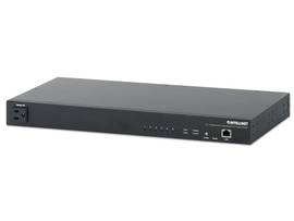 INTRACOM MONITORED PDU WITH SIX METERED US NEMA 5-15R OUTLETS, ONE ADDITIONAL NON-METERED OUTLET, 2160 JOULE SURGE PROTECTION, REMOTE MONITORING AND