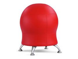 SAFCO CHAIR ZENERGY BALL RED VNYL