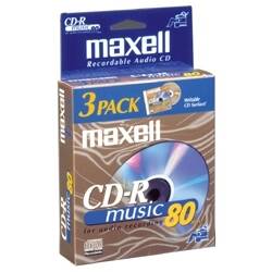 MAXELL CD-R 80MIN AUDIO, W/JEWEL