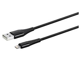MONOPRICE ATLASFLEX SERIES DURABLE APPLE MFI CERTIFIED LIGHTNING TO USB TYPE-A CHARGE AND SYNC KEVLAR-REINFORCED NYLON-BRAID CABLE_ 1.5FT/3FT/6FT_
