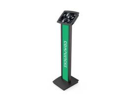 COMPULOCKS IPAD AIR 10.9INCH (4-5TH GEN) SPACE ENCLOSURE BRANDABLE FLOOR STAND PLUS HUB BLACK