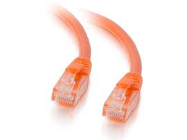 C2G 100FT CAT5E SNAGLESS PATCH CBL ORANGE