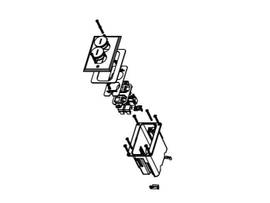 LEGRAND-WIREMOLD 1-GANG 4 KEYSTONE PORTS N