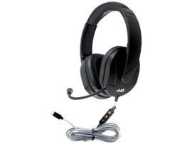 VCOM HAMILTONBUHL MACH-2 USB TYPE -C MULTIMEDIA STEREO HEADSET - OVER-EAR WITH STEEL-REINFORCED GOOSENECK MIC