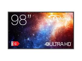 OPTOMA 98INCH 4K UHD PROFESSIONAL FLAT PANEL DISPLAY. BUILT-IN MEDIA PLAYER WITH SCHEDULING