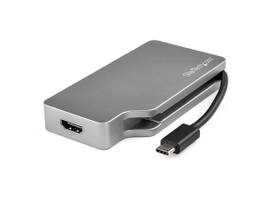 4-in-1 USB Type C multiport video adapter to any one of 4K 60Hz HDMI/mini Displa
