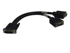 1ft DMS59 to (2) HD15 VGA Female Splitter Cable