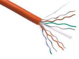 AXIOM CAT6 23AWG 4-PAIR SOLID CONDUCTOR 550MHZ BULK CABLE SPOOL 1000FT (ORANGE)