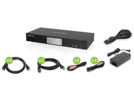 IOGEAR 2-PRT 4K DUAL VIEW KVMP W/ HDMI -TAA