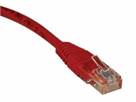 TRIPP LITE CAT5E 350MHZ RED MOLDED PATCH CABLE RJ45