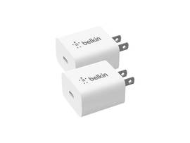BELKIN 2-PACK 20W USB-C WALL CHARGER, PD, WHT, B2B