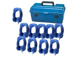 VCOM HAMILTONBUHL LAB PACK OF 10 BLUE FLEX-PHONES HEADPHONES FOR EARLY LEARNERS