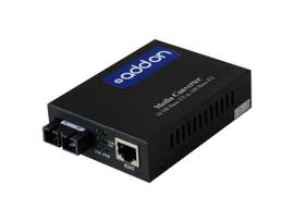AddOn 10/100Base-TX(RJ-45) to 100Base-LX(SC) SMF 1310nm 80km Media Converter
