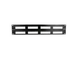 SIEMON COPPER, PATCH PANEL, MAX, , UTP, 48 OPENINGS, FLAT, 2U, BLACK, DETACHED WIRE MANAGER