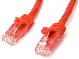 3FT CAT6 ETHERNET CABLE RED 100W POE