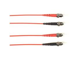 BLACK BOX CORP 50 MM FO PATCH CABLE DUPLX, PVC, RED, STST