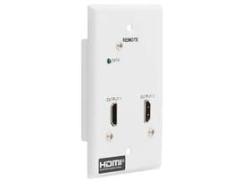 TRIPP 2-PORT HDMI OVER CAT6 RECEIVER WALL PLATE 4K 60 HZ HDR 4/4/4 POC HDCP 22 230 FT 701 M TAA