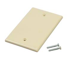 MONOPRICE 1-GANG BLANK WALL PLATE IVORY