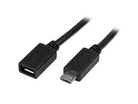 CABLE 0.5M 20IN MICRO-USB EXTENSION M/F
