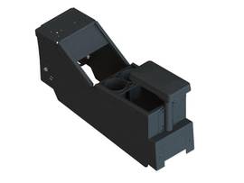 GAMBER KIT - 2020+ FORD UTILITY LOW PROFILE CONSOLE BOX WITH CUP HOLDER, REAR ARMREST, 15082 RELOCATION PANEL