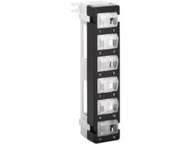 TRIPPLITE WALL-MOUNT PATCH PANEL 12-PORT FOR UTP KEYSTONE JACKS ROTATABLE