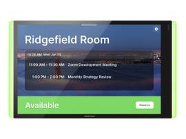 CRESTRON 10.1 IN. ROOM SCHEDULING TOUCH SCREEN FOR ZOOM ROOMS SOFTWARE, BLACK SMOOTH, INCLUDES ONE TSW-1070-LB-B-S LIGHT BAR