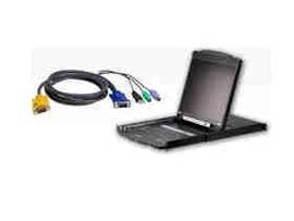 16-PORT 19IN LCD KVM KIT W/16 COMBO CBLS