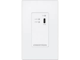 CRESTRON DM LITE 4K60 4:4:4 TRANSMITTER FOR USB-C DISPLAYPORT SIGNAL EXTENSION OVER CATX CABLE, WALL PLATE, WHITE