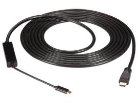 BLACK BOX CORP USBC TO HDMI 2.0 CABLE, 4K60, MID-ADAPTER, 16FT