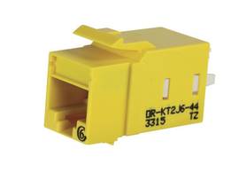 LEGRAND-ORTRONICS KT2 KEYSTONE CAT6 JACK YELLOW