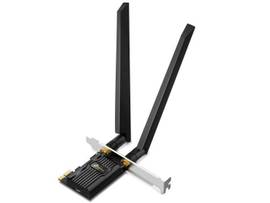 TP-LINK AXE5400 TRI-BAND WI-FI 6E BLUETOOTH PCI EXPRESS ADAPTER SPEED: 2402 MBPS AT 6 GHZ 2402 MBPS AT 5 GHZ 574 MBPS AT 2.4 GHZ
