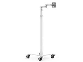 COMPULOCKS UNIVERSAL INVISIBLE MOUNT MEDICAL ROLLING CART EXTENDED WHITE