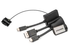 KRAMER INCLUDED CABLE (12.7 CM) ADAPTERS: DISPLAY PORT (M) TO HDMI (F); MINI DISPLAYPORT (M) TO HDMI (F) (FOR THUNDERBOLT); USB TYPE C (M) TO HDMI (F)