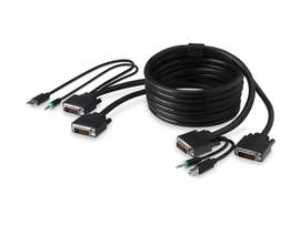 BELKIN TAA DUAL DVI/USB/AUD SKVM CBL,USB A/B 10