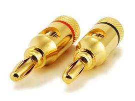 MONOPRICE 1 PAIR OF HIGH-QUALITY GOLD PLATED SPEAK