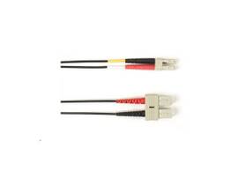 BLACK BOX CORP 62.5 MM FO PATCH CABLE DUPLX, PLENUM, BK, SCLC